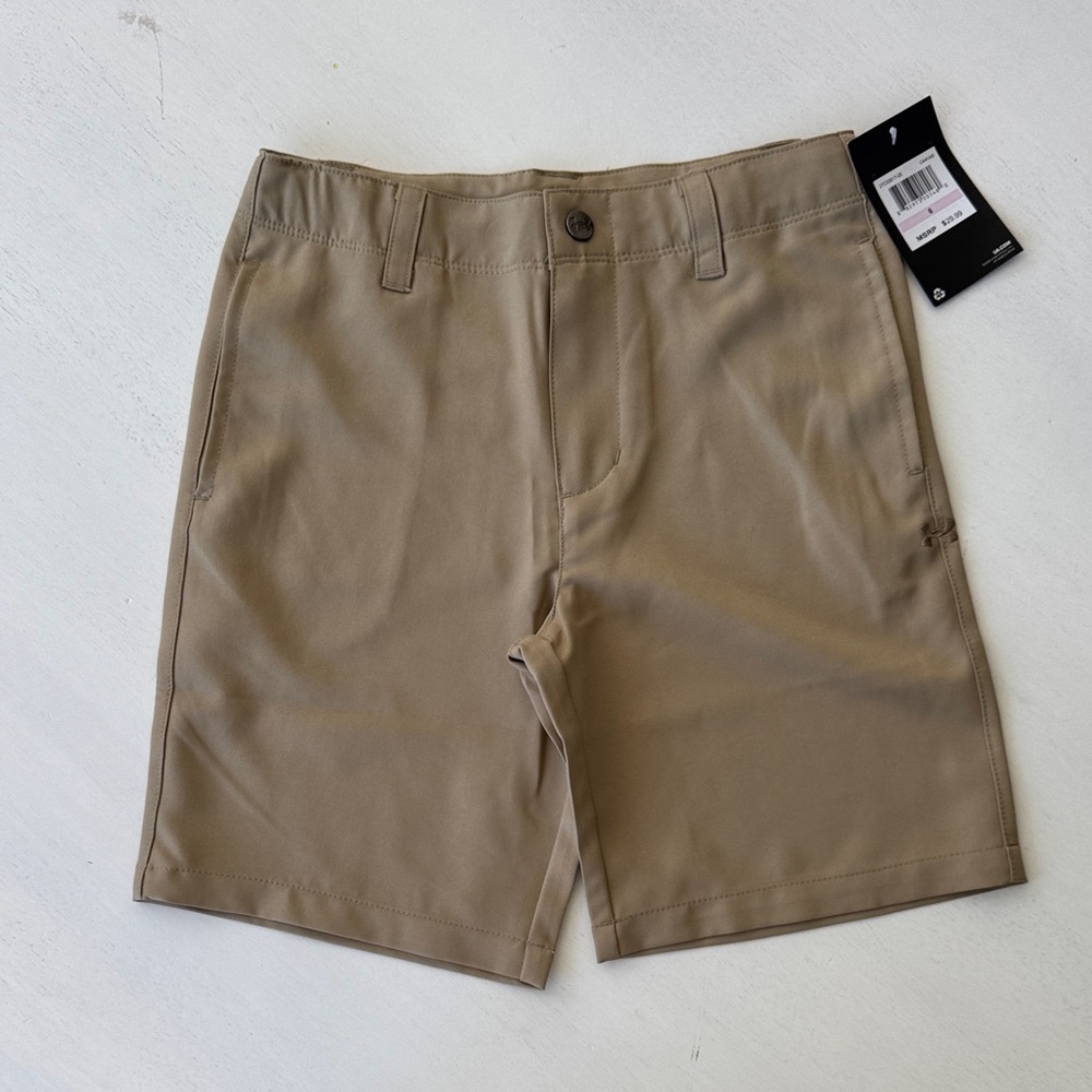 NWT Under Armour Kids Khaki Shorts